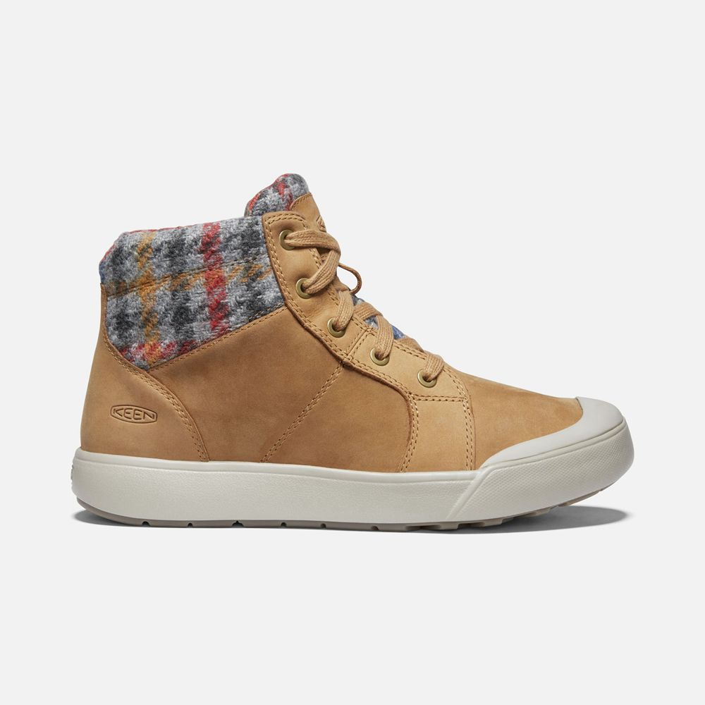 Keen Sneaker Kängor Dam Khaki - Elena Mid - 049863GSL